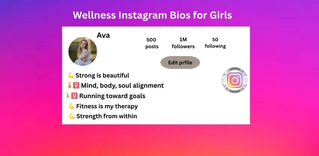 Wellness Instagram Bios for Girls