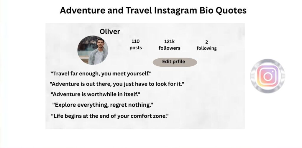 Adventure and Travel Instagram Bio Quotes