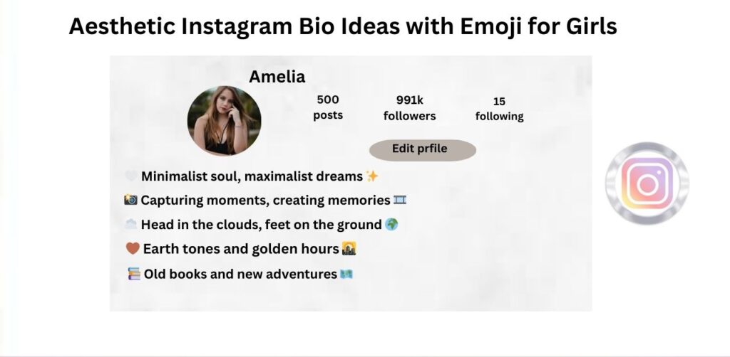 Aesthetic Instagram Bio Ideas with Emoji for Girls