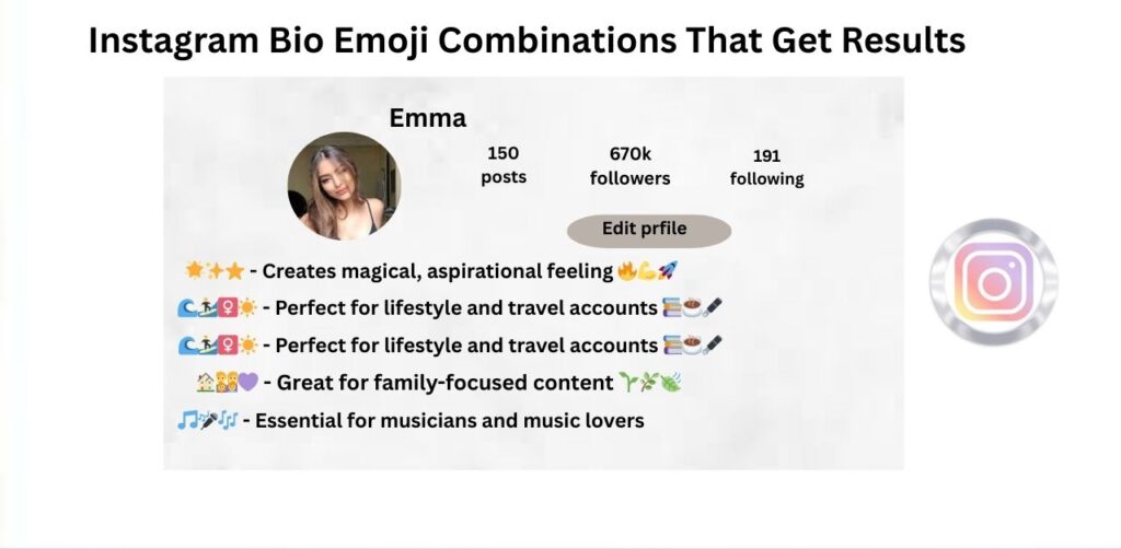 Instagram Bio Emoji Combinations That Get Results