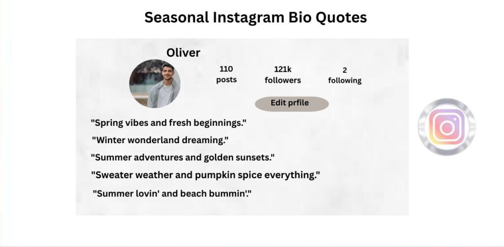 Seasonal Instagram Bio Quotes