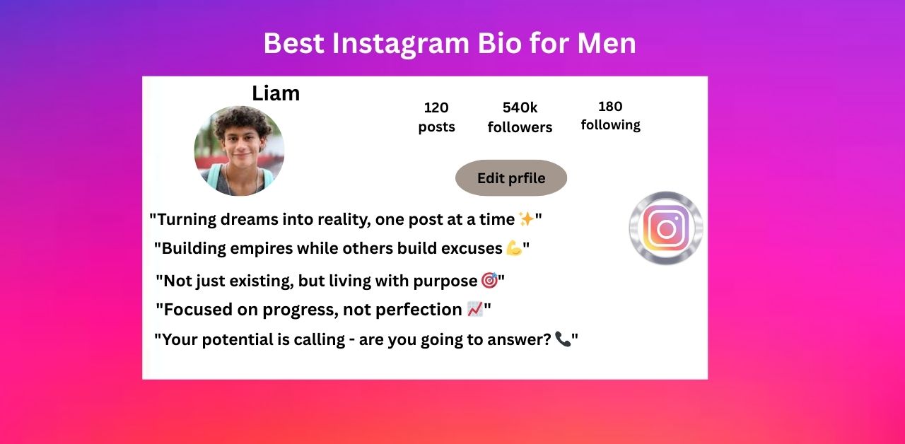 Best Instagram Bio for Men