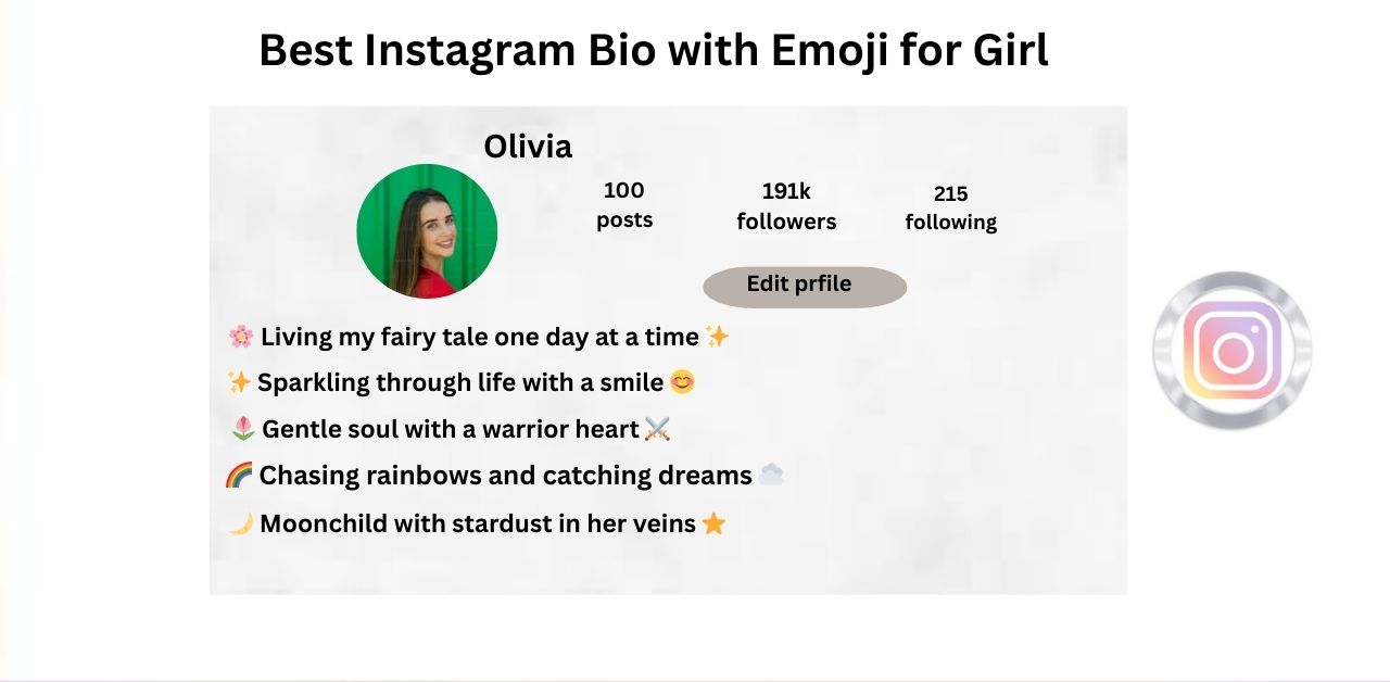 Best Instagram Bio with Emoji for Girl