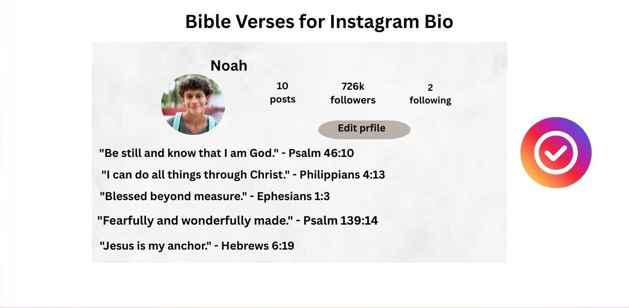 Bible Verses for Instagram Bio