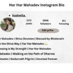 Har Har Mahadev Instagram Bio