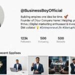 Instagram Bio for Business Boy